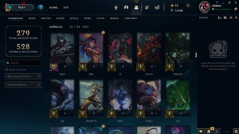 league of Legends account 0