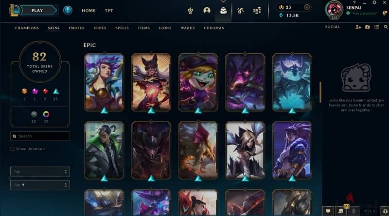 league of Legends account 7