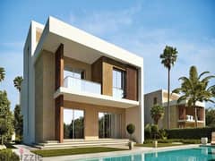 STANDALONE villa at the price of the launch, flat stage, only next to Madinaty on the Suez Road