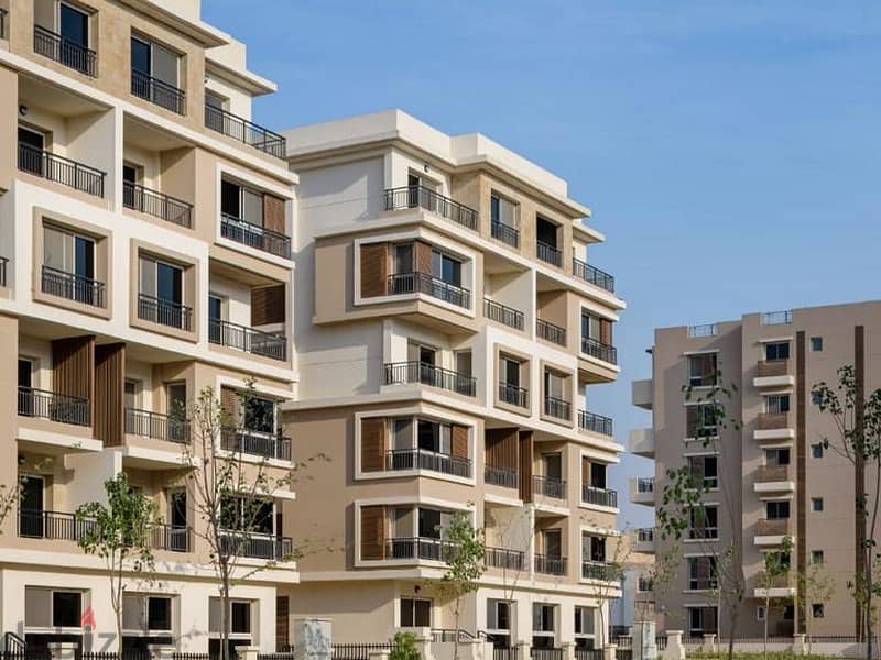 3-bedroom apartment for sale at the old price for quick sale, with a down payment of 600,000 in Taj City, Fifth Settlement 7