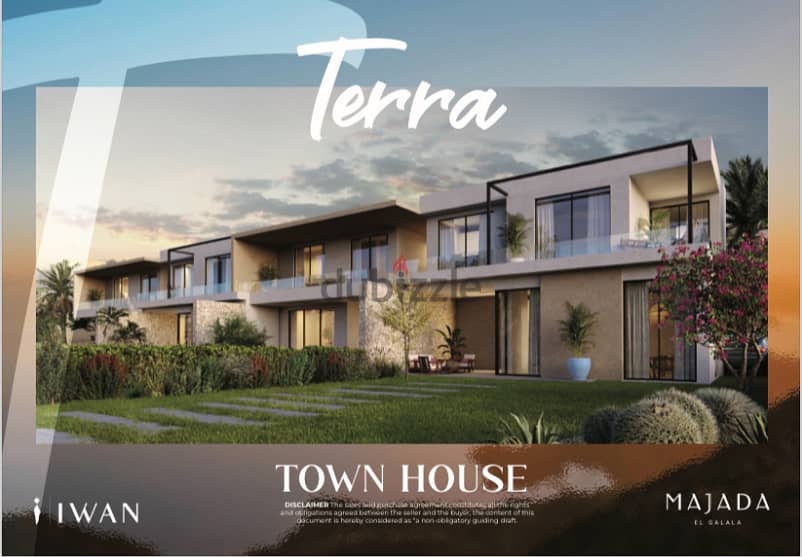 TownHouse for sale - 180 M - Ain Sokhna - Majada El Galala Compound - Terra phase 1