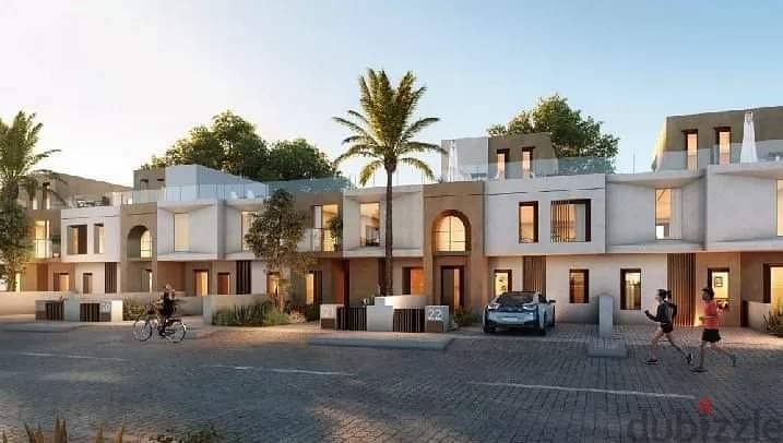 Townhouse for sale by Sodic in V Prime Location compound located in Sheikh Zayed next to Beverly Hills 2