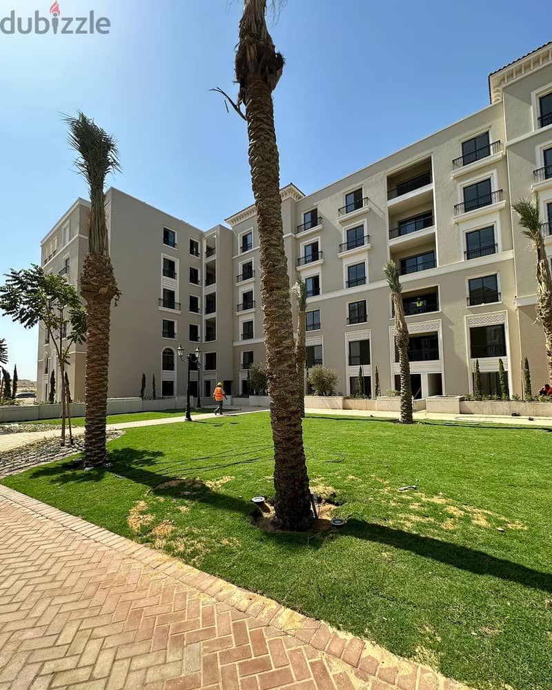 Apartment for sale fully finished + AC,instalments for 72 months, prime location in heart of Sheikh Zayed near to Smart Village, In Village West 4