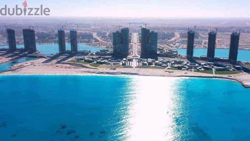 Apartment for sale ready to move finished with the best view in New Alamein directly overlooking the sea and Lagoon of El Alamein 9