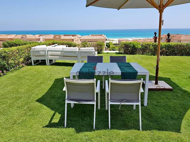 Chalet for sale, 120 sqm, ready for inspection, direct sea view, in Telal Ain Sokhna village 1