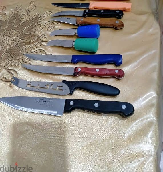 مجموعة سكاكين استلس مقاسات 2