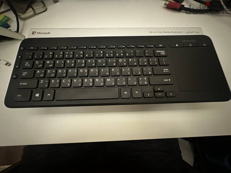 Microsoft Wireless all-in-one Media Keyboard | Black | As New 1