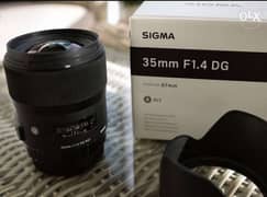 Sigma art Nikon 35m F1.4 with box 0