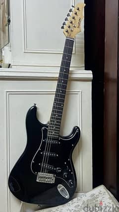 suzuki black electric guitar