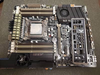 بورده+بروسيسور: i7 3930K 6 core+ Asus X79 sabertooth Motherboard