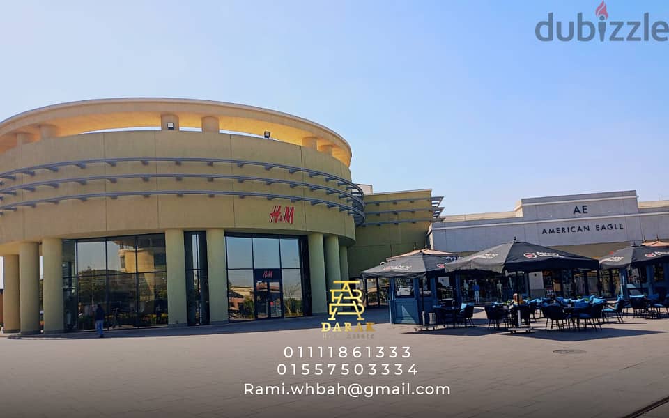 Restaurant and cafe for sale, indoor, 98 sqm, in Open Air Mall, Madinaty, ground floor. Restaurant for sale in Madinaty, Open Air Mall, Madinaty. 17