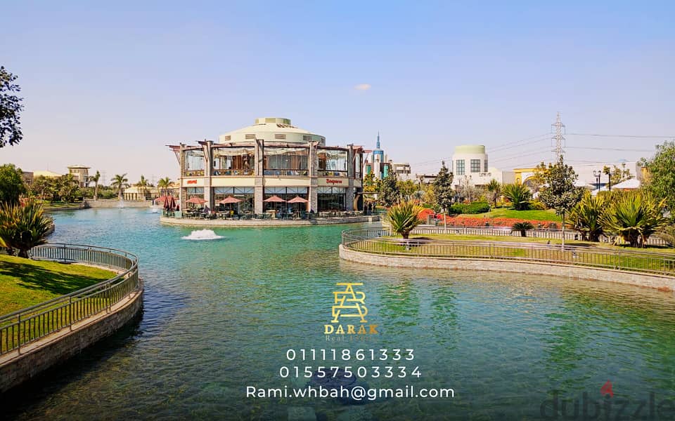 Shop for sale in Open Air Mall, Madinaty, 26 sqm, ground floor, facing a view of the lakes Shop for sale in Open Air Mall, Madinaty 6
