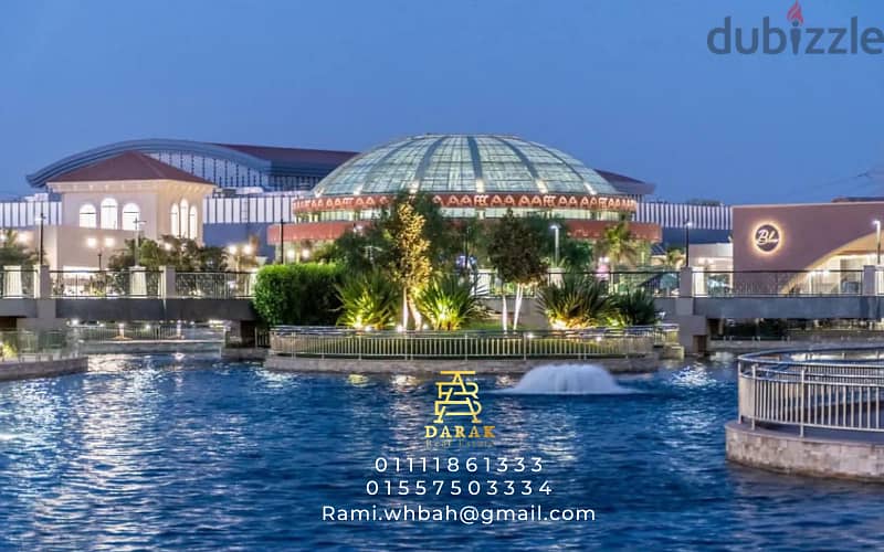 Shop for sale in Open Air Mall, Madinaty, 26 sqm, ground floor, facing a view of the lakes Shop for sale in Open Air Mall, Madinaty 13