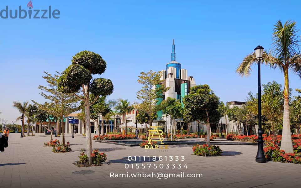 Office for sale in Open Air Mall Madinaty, 99 sqm, second floor, distinctive panoramic view, complete for sale in Open Air Mall Madinaty 11