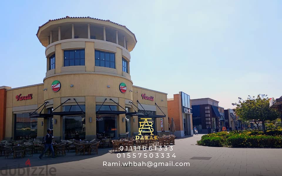 Office for sale in Open Air Mall Madinaty, 99 sqm, second floor, distinctive panoramic view, complete for sale in Open Air Mall Madinaty 19