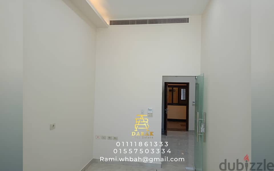 Clinic for rent in Madinaty, finished, VIP, with air conditioning, East Hub 9
