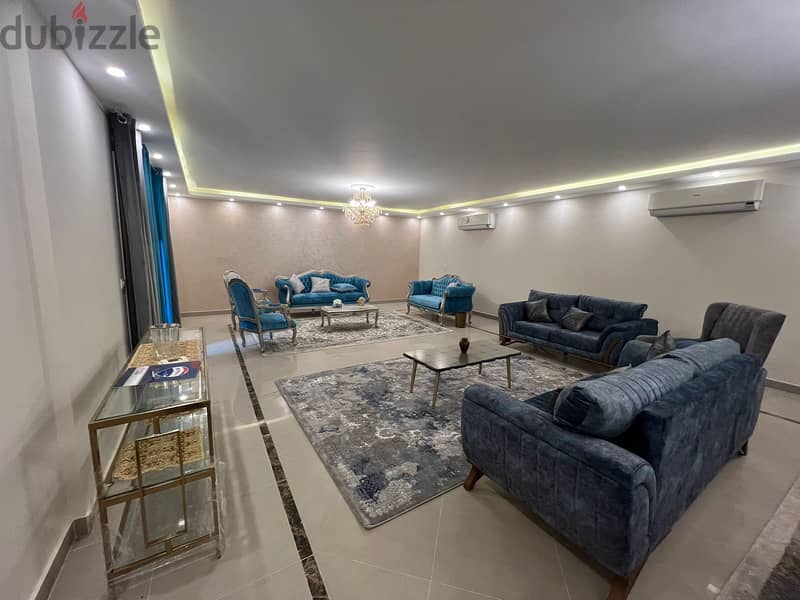 Furnished Ground Apartment For Rent In Zayed Regency - ElSheikh Zayed 1