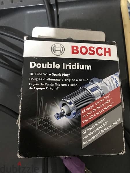 BOSCH DOUBLE IRIDIUM SPARK PLUGS ,, 4 plugs 1
