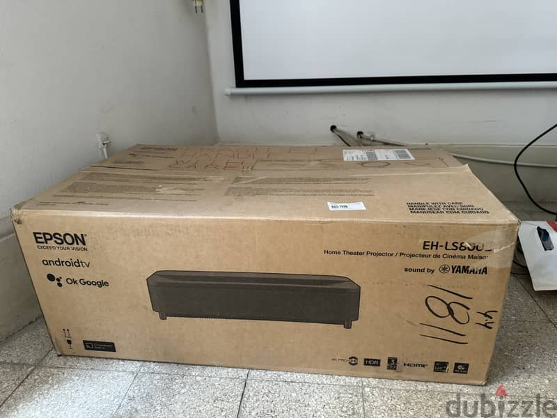 UNIQUE 150" Epson LS800 4K Laser Projector ‏بروجيكتور ليزر فريد 1