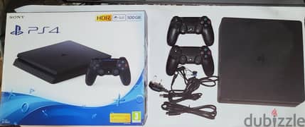Ps4 Slim 500 GB perfect Condition - with 2 additional joysticks