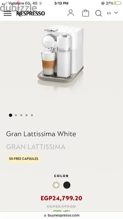 nespresso gran latissima coffee machine