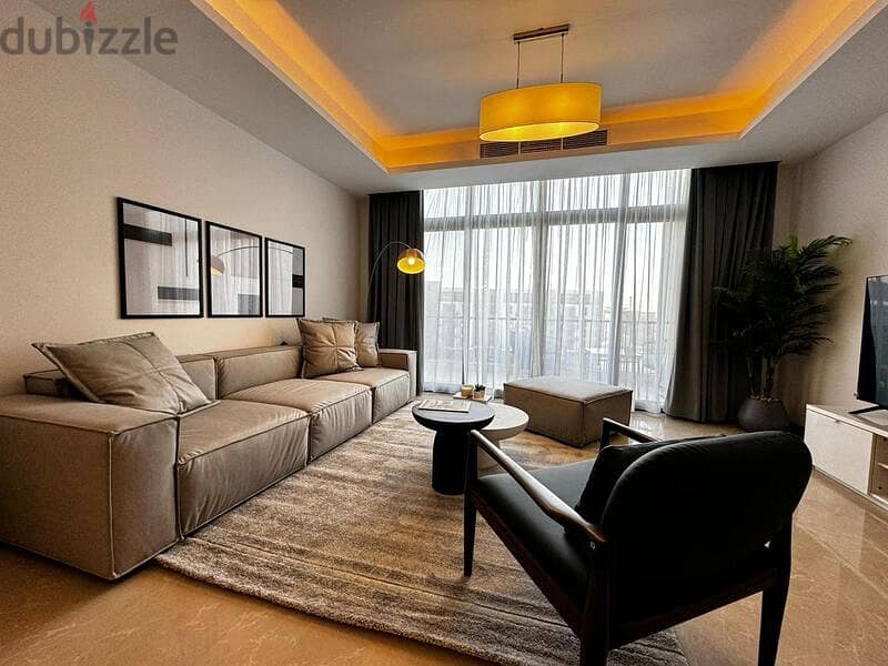 Furnished apartment for rent in ZedWest Compound SheikhZayed 11