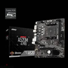 MSI A520M-A PRO AM4 Micro ATX Motherboard