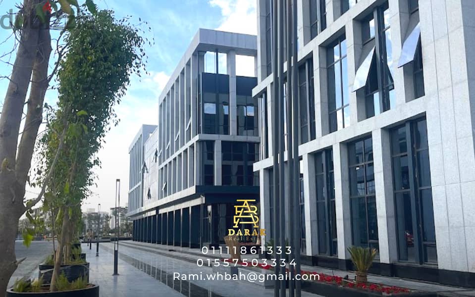 Office for rent, 100 sqm, in East Hub, Madinaty, Panorama, main facade 2