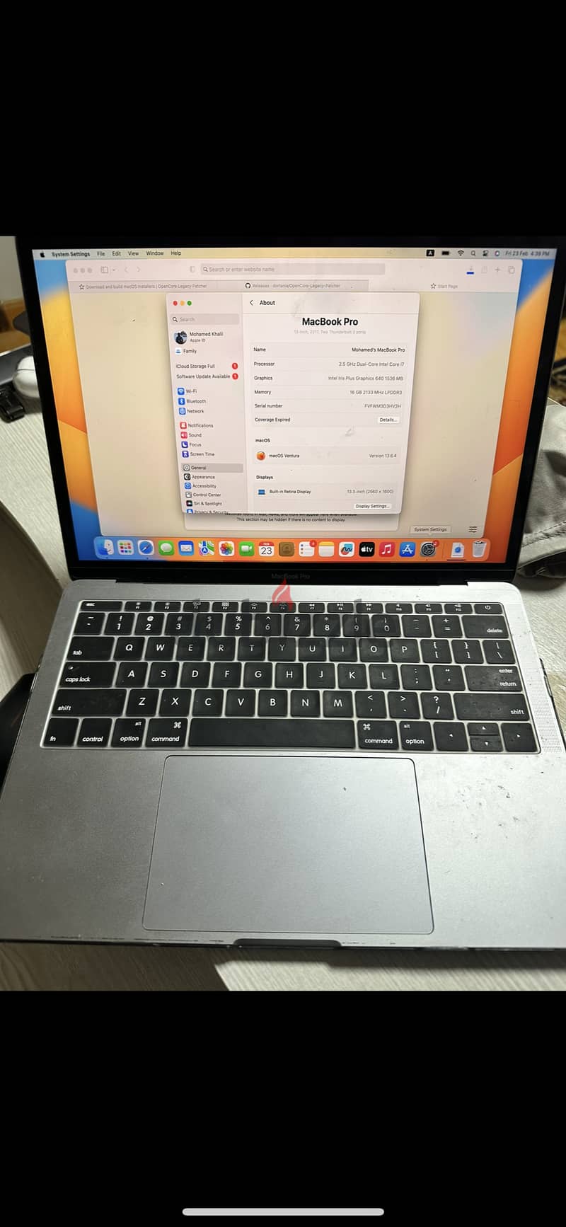 MacBook Pro I7 2017 5