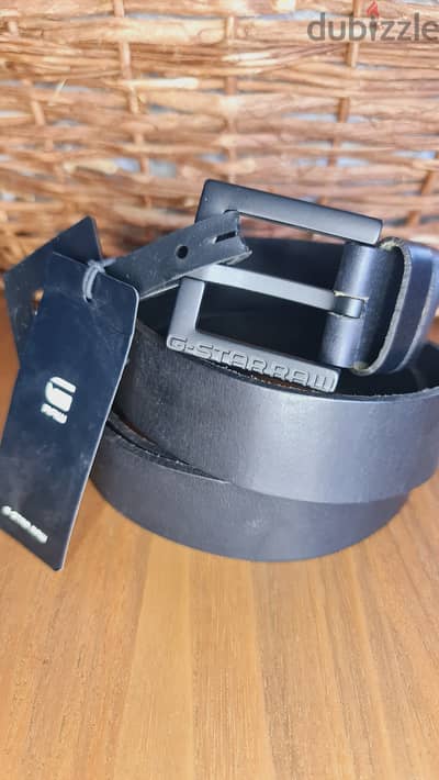 G-Star Raw Men's Duko Leather Belt حزام جلد طبيعي جي ستار اصلي جديد-
