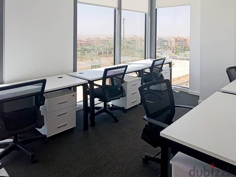 Open plan office space for 10 persons in Arabella New Cairo 2