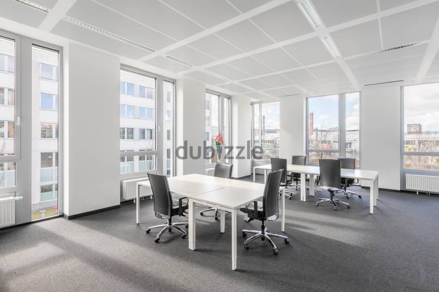 Open plan office space for 10 persons in Arkan Plaza 7