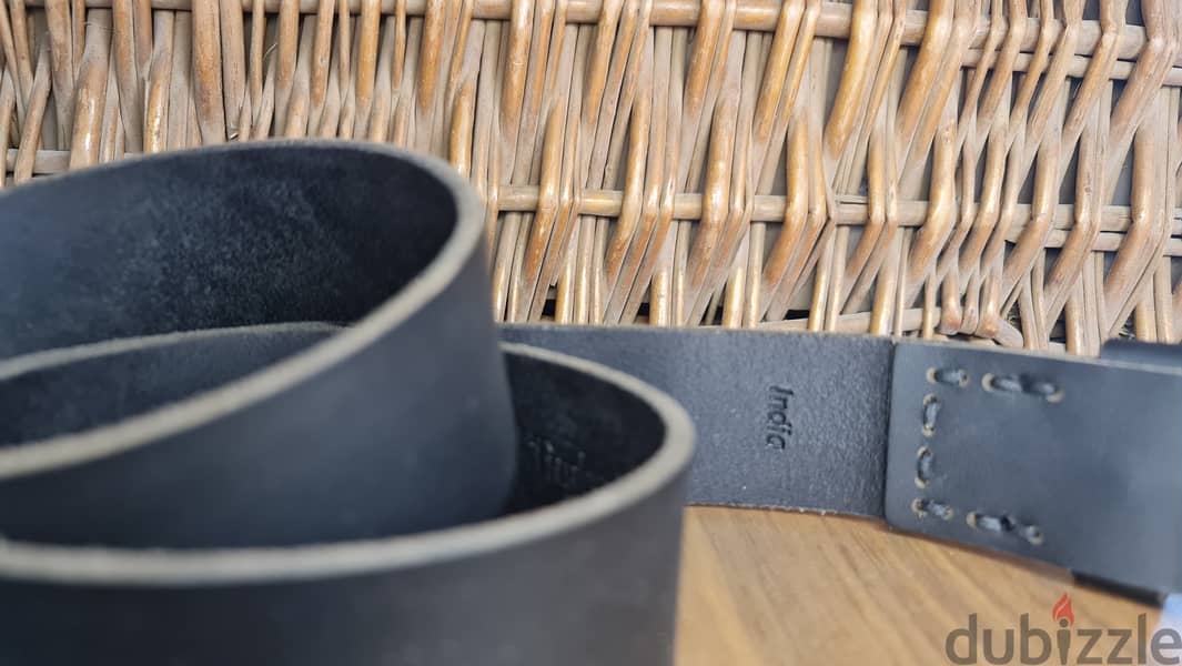 Timberland Leather Belt, Black, 36 110cm حزام تيمبرلاند جلد طبيعي اصلي 4