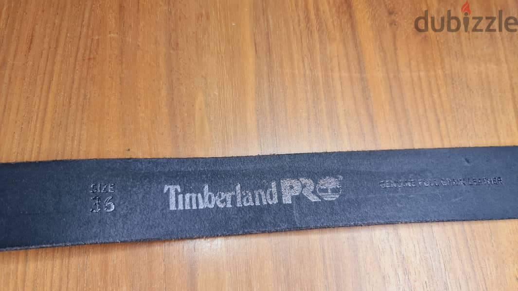 Timberland PRO Leather Belt Black 36 110cm حزام تيمبرلاند برو جلد اسود 1