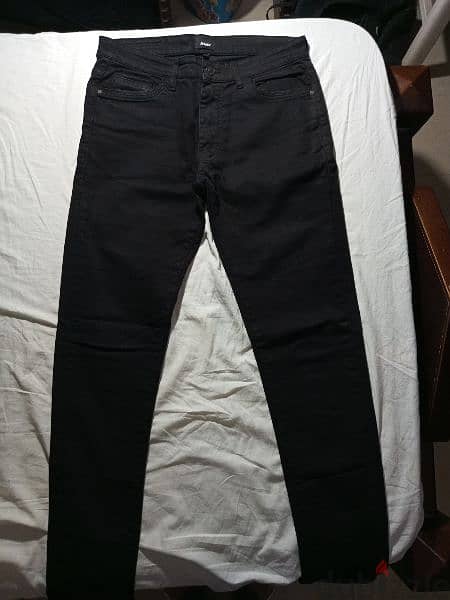 Black denim jeans 1