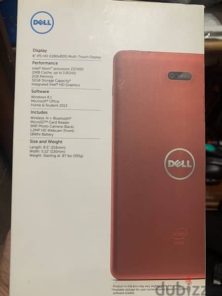 Dell tablet 9 inch 3