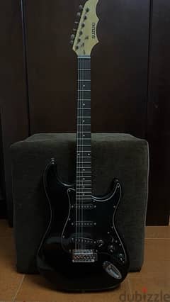 suzuki black electric guitar 0