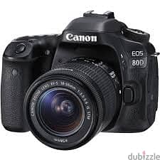 camera canon 80D كاميرا كانون و عدسة و حاملين