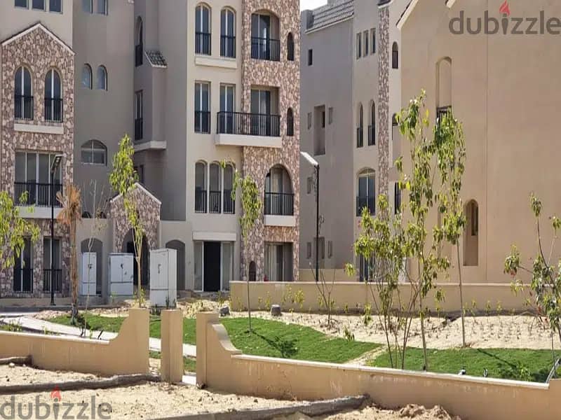 duplex garden 225 m ready to move open view , green square mostakbal 3