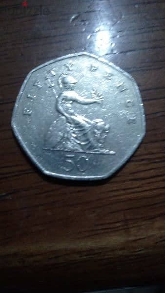 Extremely rare QUEEN ELIZABITH II 50 PENCE 1997 1