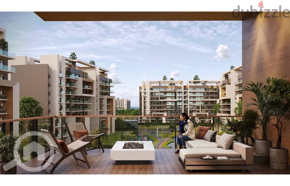 167 sqm apartment for sale in the Administrative Capital in City Oval Compound, discounts up to 28%, in installments over 10 years, with a minimum loa 16