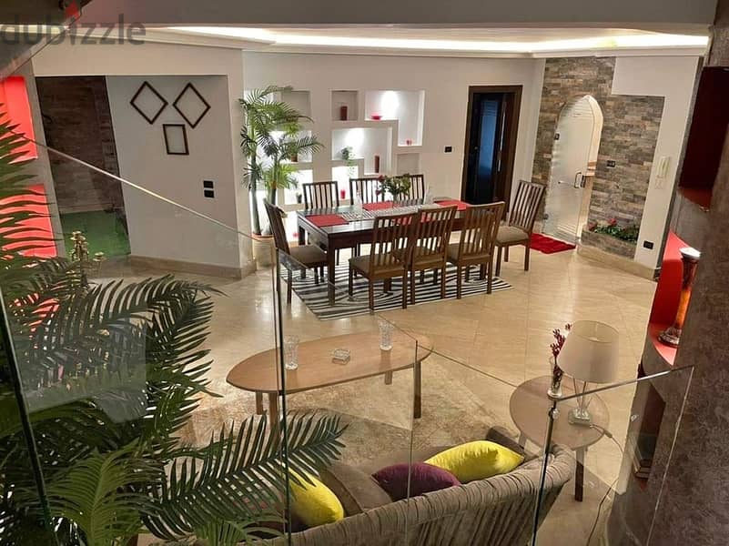 With payment facilities over 8 years, a villa for sale in Taj City Compound 2