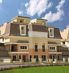 own a stand alone villa || In a compound in New Cairo || The villa has an area of 230 square meters + 150 square meters garden 0
