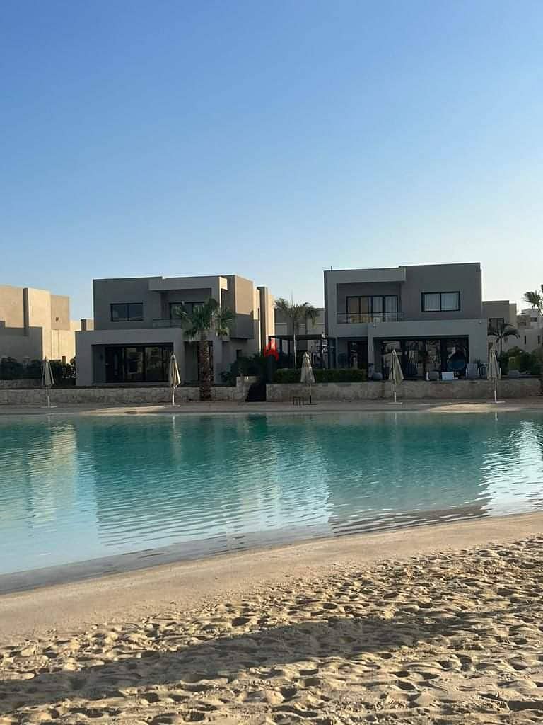 435 sqm villa for sale, super luxurious finishing, with air conditioners and kitchen, in Azha Village, North Coast 2