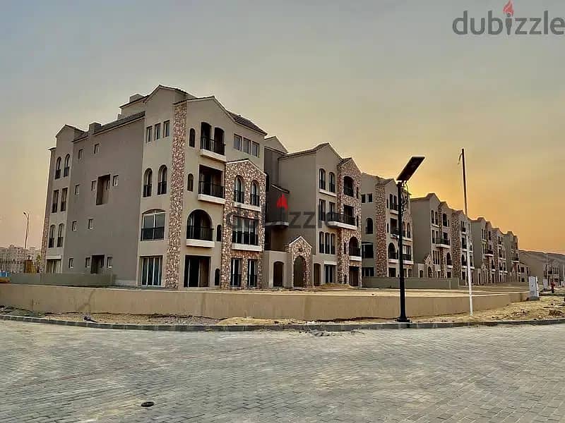 duplex garden 225 m ready to move open view , green square mostakbal city 7