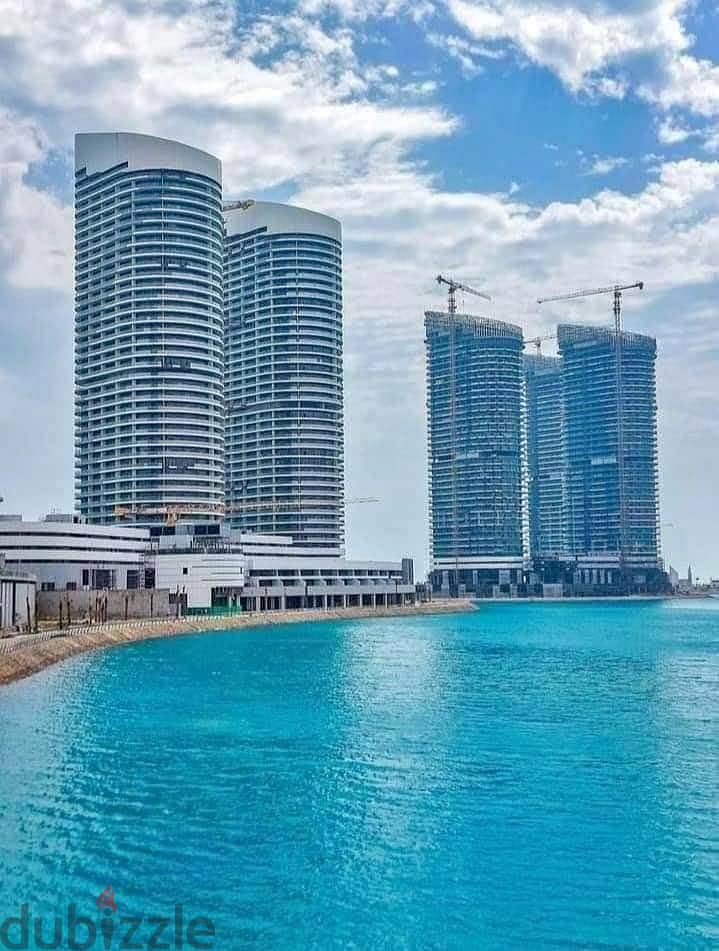 Apartment for sale in the latest release of the New Alamein Towers [ Fully Finished + Immediate Delivery + Exceptional Sea View ] 1