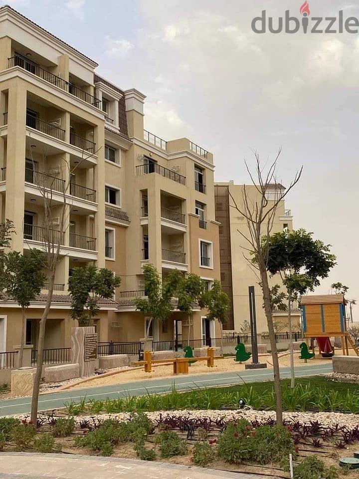 Apartment for sale in a garden, in installments, in a very special location on the landscape in Mostaqbal City, Compound (Saray), Emdad, Fifth Settlem 9
