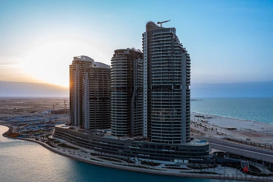 Apartment for sale [ Fully Finished + Immediate Delivery + Exceptional Sea View ] in the latest release of the New Alamein Towers 2