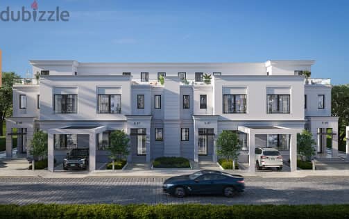Twin house for sale with private pool in Naya West Compound, strategically located in front of Sphinx Airport and next to Sodic, Emaar, DeGioia and So 5