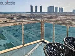 Apartment for sale in the latest release of the New Alamein Towers [ Fully Finished + Immediate Delivery + Exceptional Sea View ]